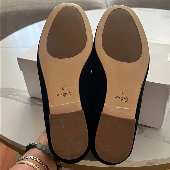 NIB Quince Italian Suede Penny Loafer, black, sz 7 - Picture 10 of 10